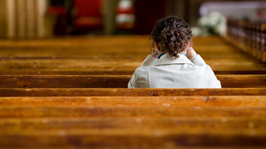 woman alone in church1